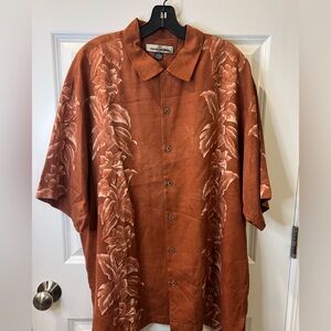 Tommy Bahama Rust Floral Button Down Shirt